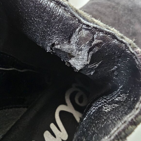 Sam Edelman Size 7 Boots Black Suede Leather Paige Ankle Bootie Fringe Western - Picture 8 of 11